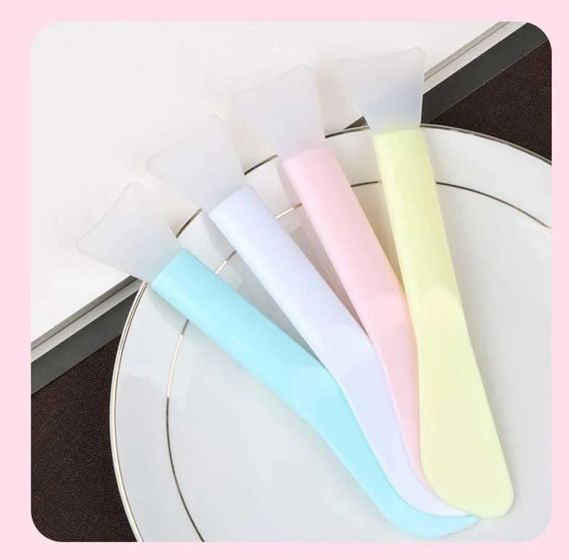 Brosse de maquillage à Double tête souple, brosse pour masque Facial en Silicone, Film de boue, maquillage de beauté, bricolage, brosse pour masque Facial, outils de maquillage