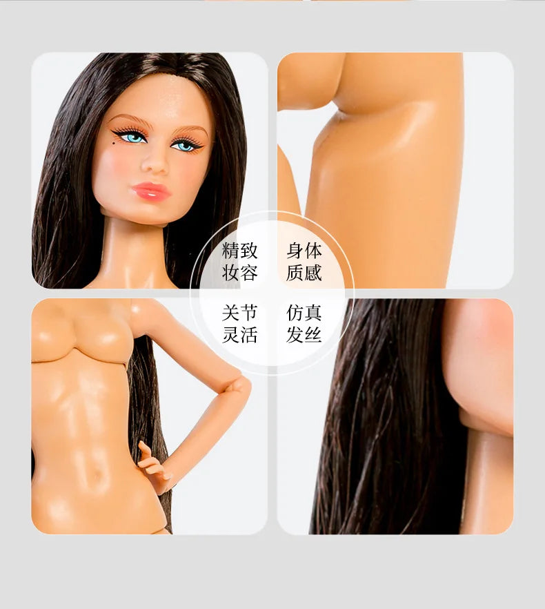 BJD Butter Body Cheveux Lisses Blonds pour Enfants, Peau Blanche, Tenue de ix, PoinRobe, Jouets DIY, Cadeaux d'anniversaire, Mode Européenne, 1/6, 32cm, 03