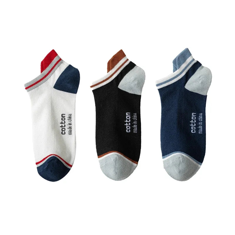 3 paires/lot hommes cheville coton chaussettes courtes mode respirant Couples confortable drôle couleur correspondant décontracté rue grande taille