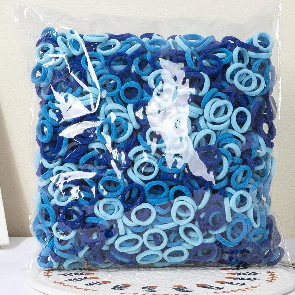 100/300/500 pièces filles bandes de cheveux élastiques enfants queue de cheval tenir cheveux cravate élastique Scrunchie enfants cheveux accessoires pour femmes