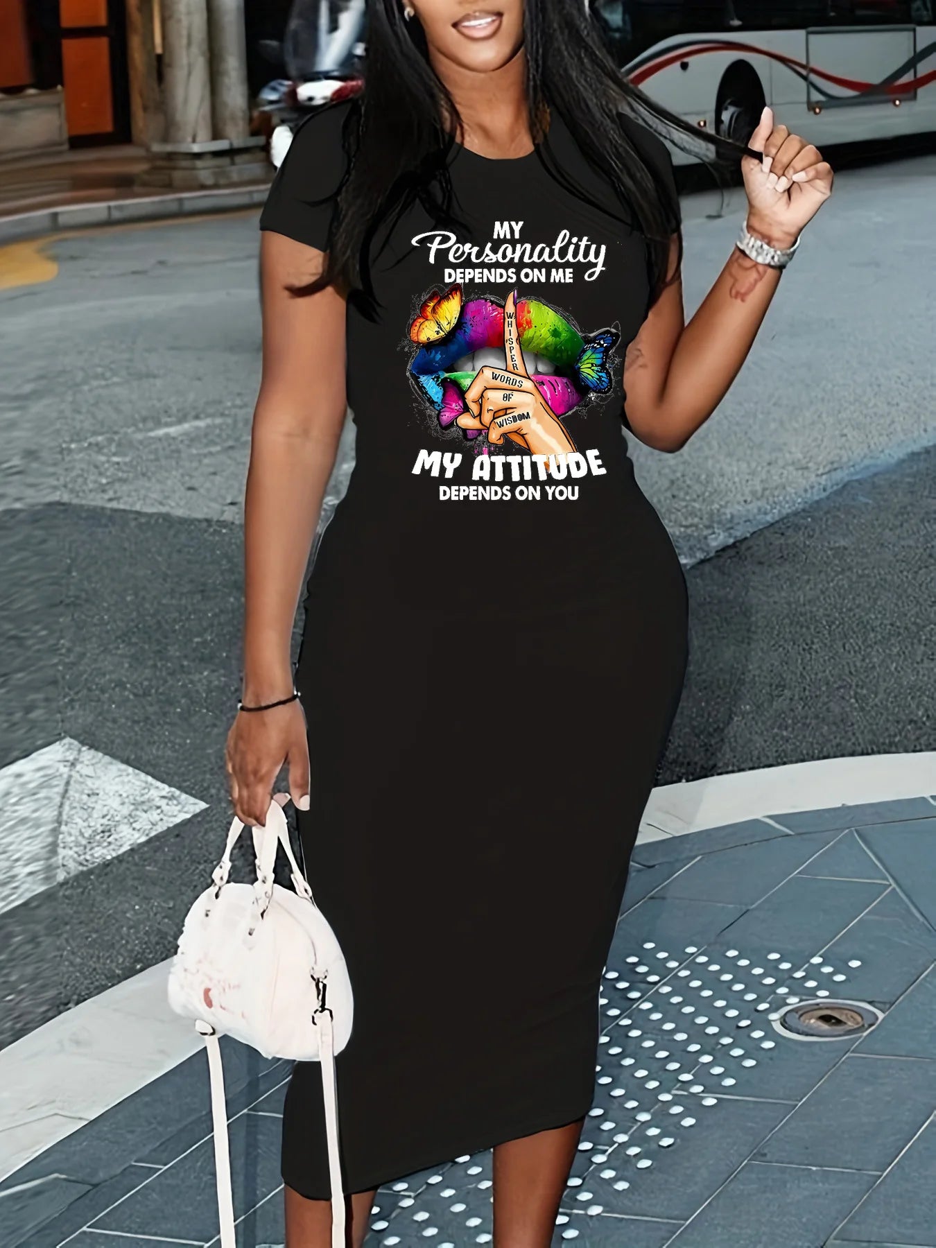 Femmes d'été décontracté mode coupe ajustée sexy couleur unie col rond manches courtes robe longue noir grande taille XS-5XL