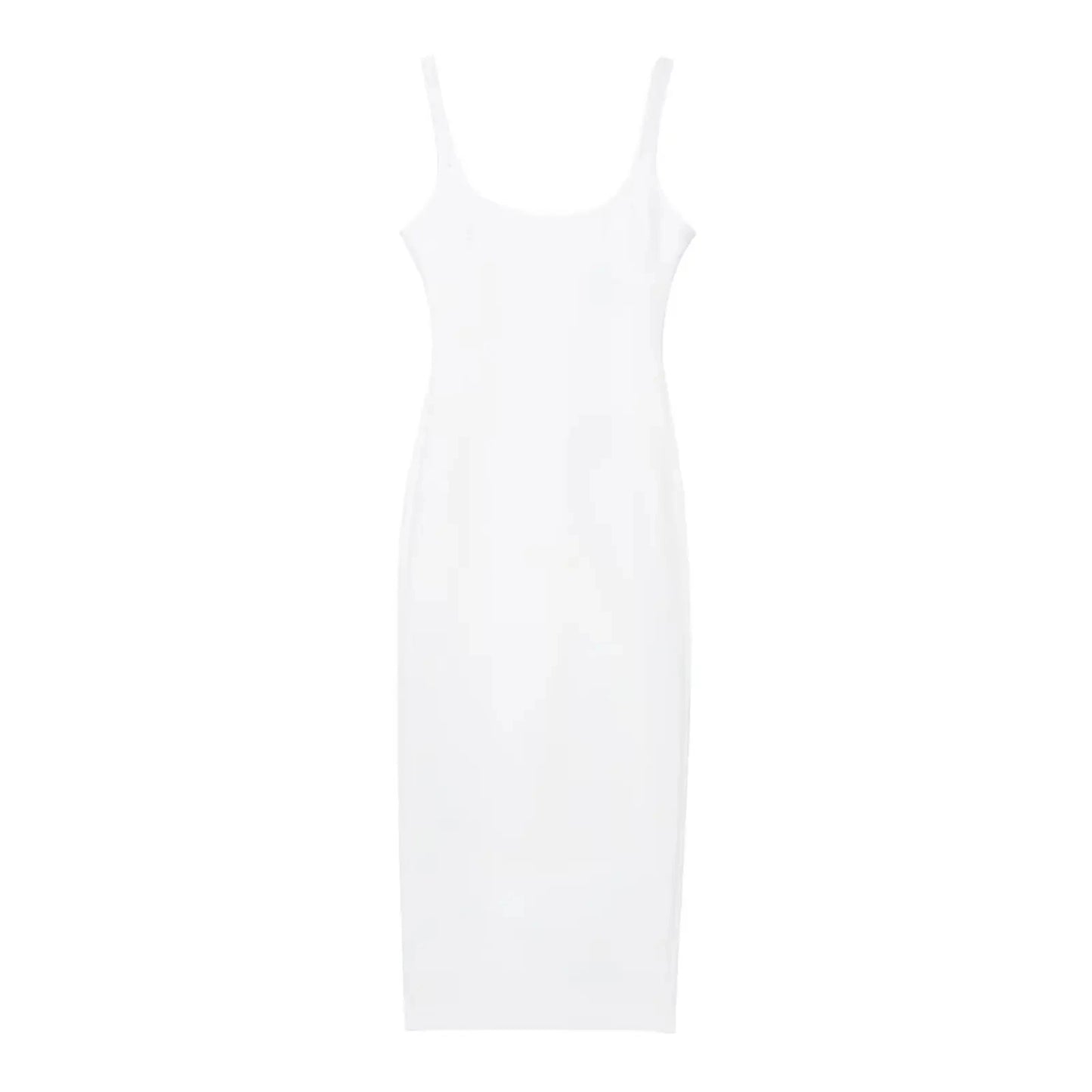 TRAFZA femmes robes de soirée tricolores Chic dos fermeture éclair fente ourlet mince robe de soirée femme mode Sexy sans manches robe dos nu