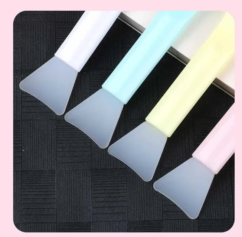 Brosse de maquillage à Double tête souple, brosse pour masque Facial en Silicone, Film de boue, maquillage de beauté, bricolage, brosse pour masque Facial, outils de maquillage