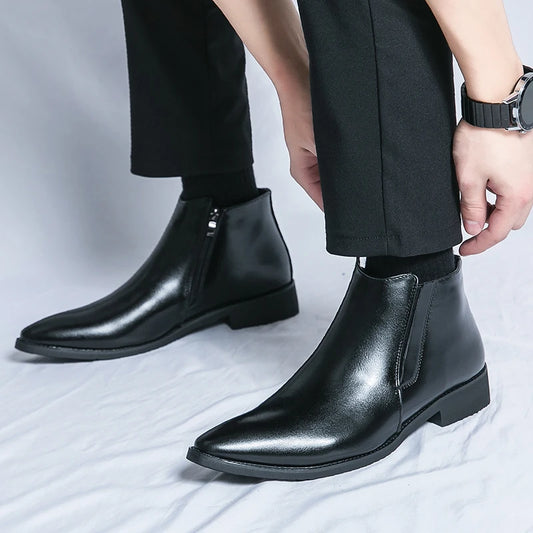 Bottines élégantes pour hommes, style britannique, version britannique et coréenne, chinois, européen, américain
