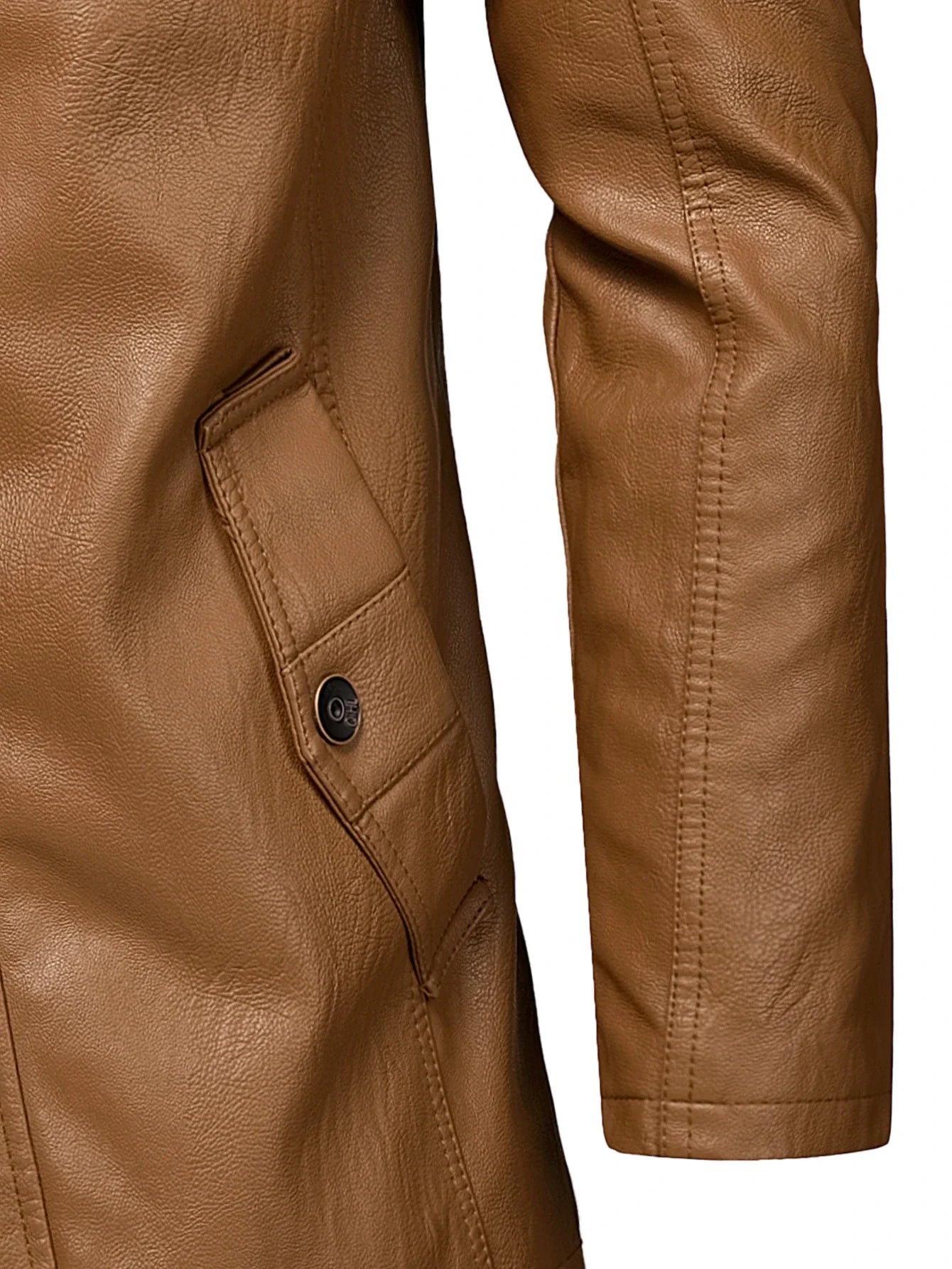 Veste en cuir de poche vintage pour hommes, manteau long, parkas chaudes, style anglais décontracté, mode automne et hiver