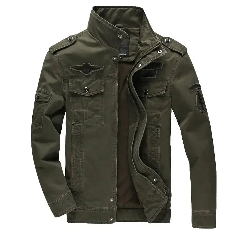 Veste de travail pour hommes, couleur unie, broderie rétro, manteau coupe-vent pour Camping en plein air, coupe cintrée, nouvelle collection printemps et automne 2024