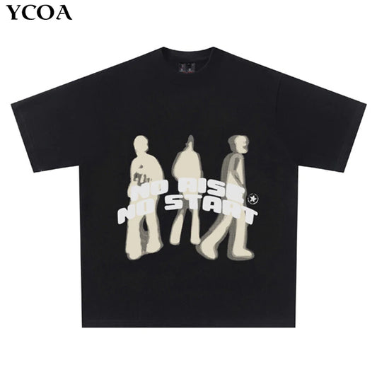 T-Shirt surdimensionné pour hommes, Hip Hop, séchage rapide, Vintage des années 90, Streetwear, Anime Harajuku, mode, haut à manches courtes, vêtements gothiques
