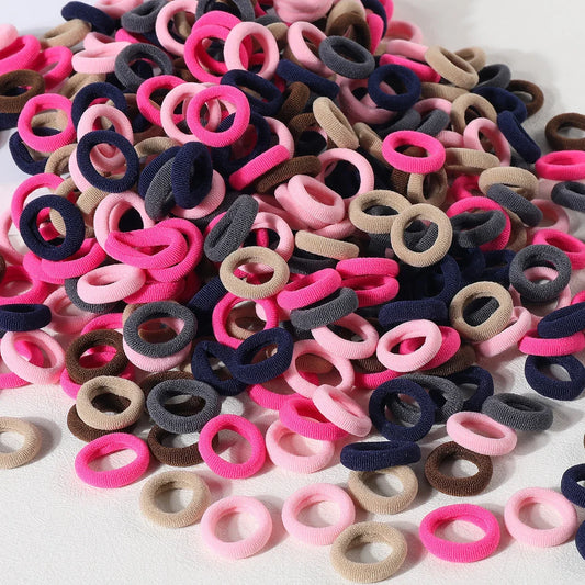 100/300/500 pièces filles bandes de cheveux élastiques enfants queue de cheval tenir cheveux cravate élastique Scrunchie enfants cheveux accessoires pour femmes