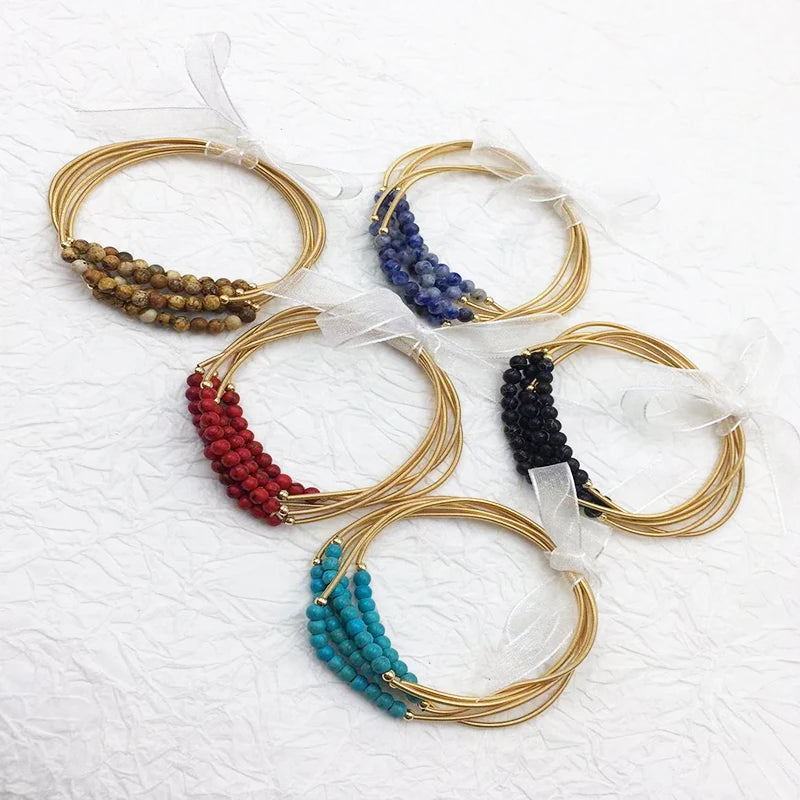 Bracelets colorés pour femmes, style doux et charmant, bijoux de créateurs élégants, bon pour les fêtes