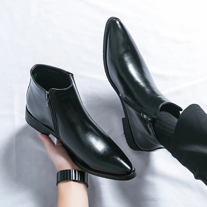 Bottines élégantes pour hommes, style britannique, version britannique et coréenne, chinois, européen, américain