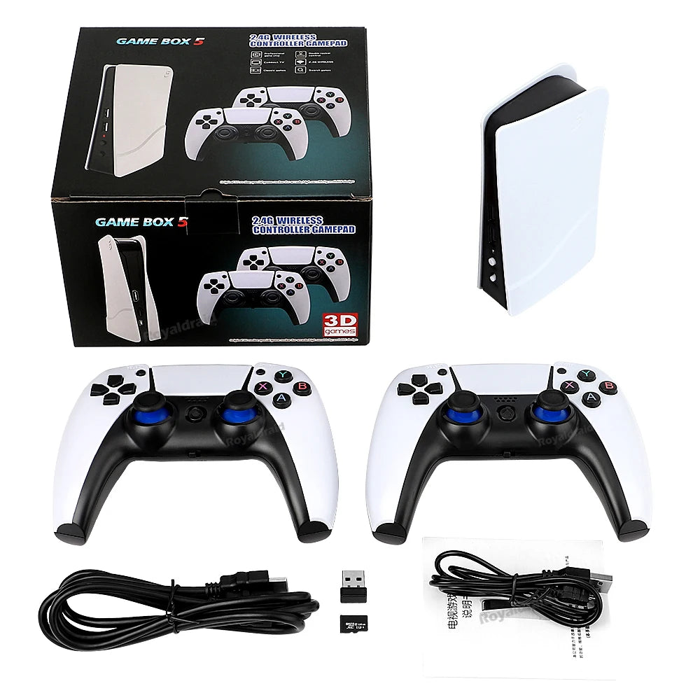 Console de jeu vidéo GB5, 256 Go, 128 Go, 64 Go, plus de 50000 jeux rétro, boîte de jeu TV HD, 5 deux manettes de jeu pour PS1, PPéventuelles P, MAcloser, arcade Gaming Stick