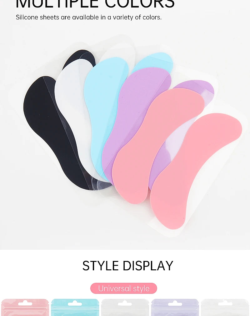Coussinets pour les yeux en Silicone réutilisables, Patch de Gel sous les yeux, greffage de cils, outils de maquillage de beauté, fournitures d'extension de cils