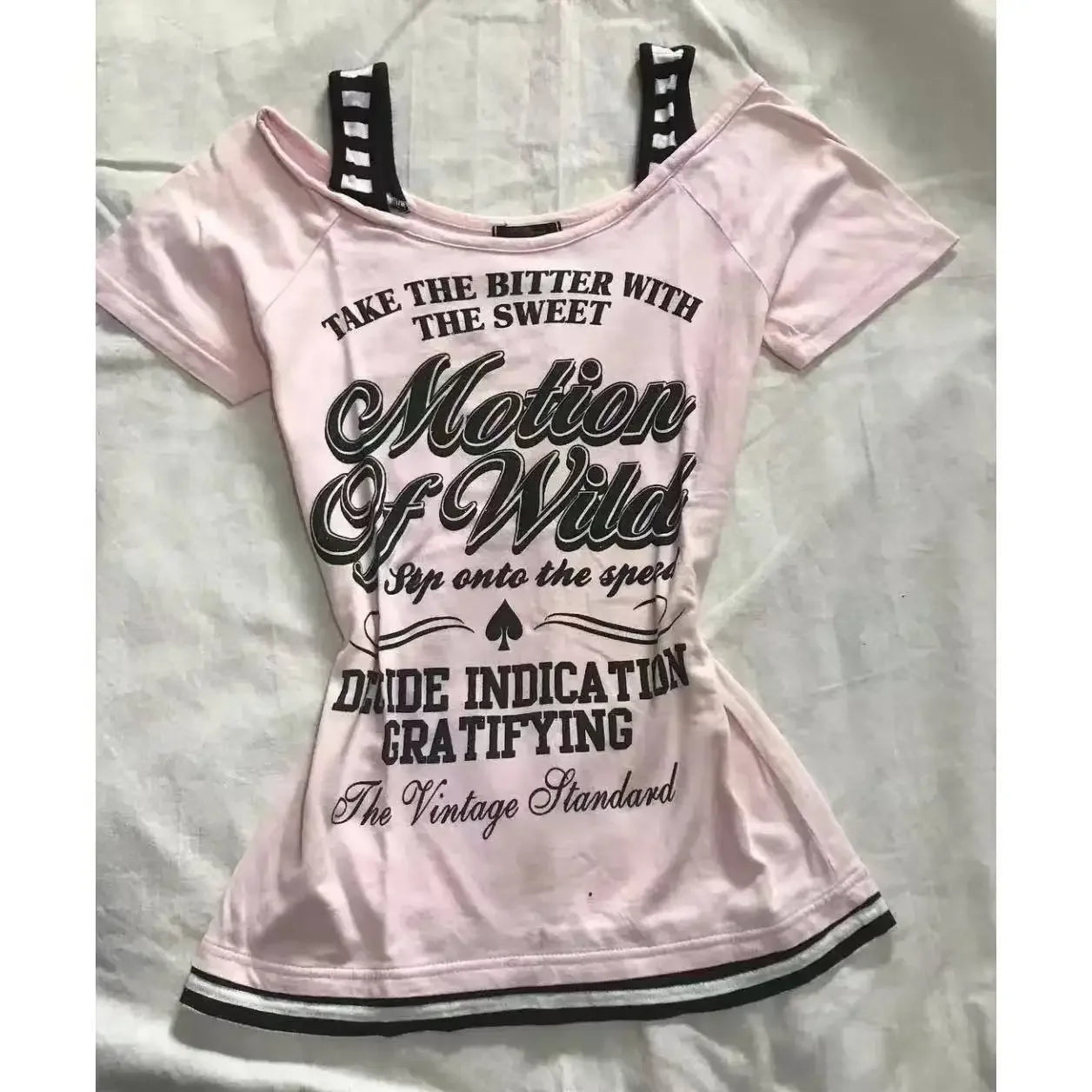 Vintage vêtements femmes imprimer Sexy Punk Streetwear mince Femme t-shirts chemise gothique décontracté Grunge t-shirts 2000s Emo Y2k haut court