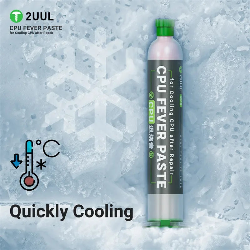 2UUL SC10 CPU pâte thermique composé graisse chauffage Dissipation outil après réparer CPU refroidissement rapide pâte outil