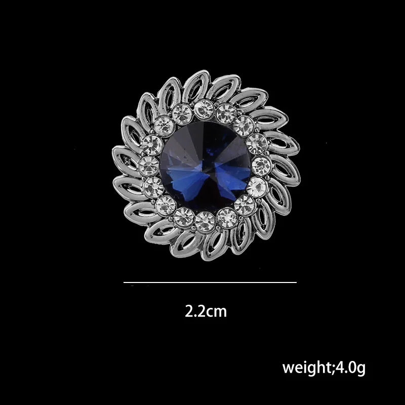 Broche en cristal biscuits haut de gamme pour hommes, broches trempées de chemise, épingle de col corsage pour dames, accessoires de bijoux de luxe, mode