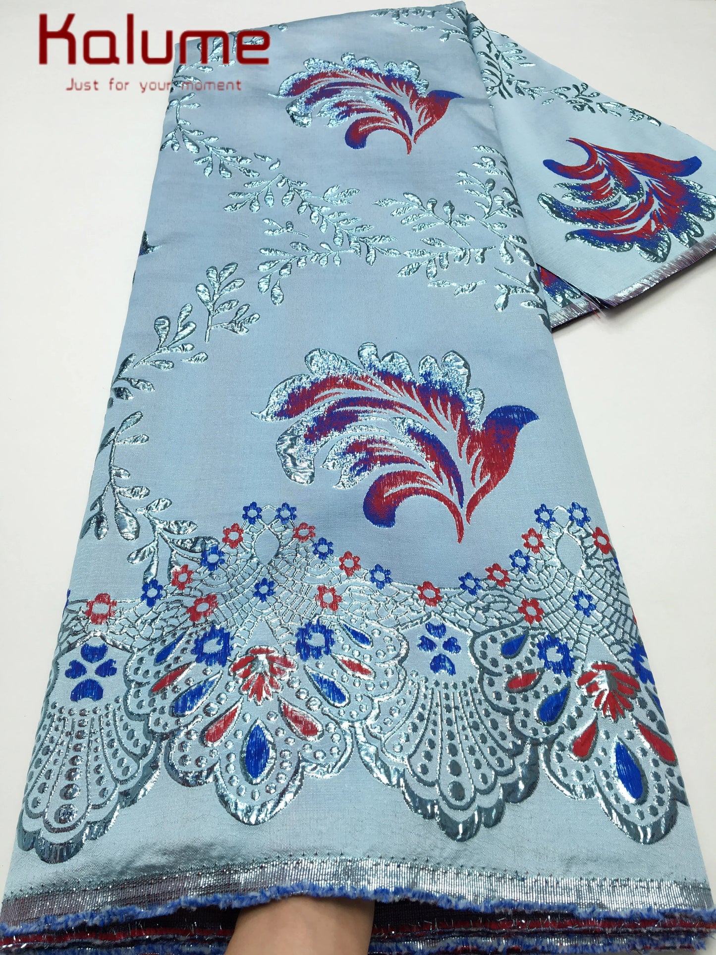 Africain damassé nigérian Tulle dentelle tissu 2025 haute qualité broderie robe de soirée robe brocart Jacquard mariage 5Yards F3895
