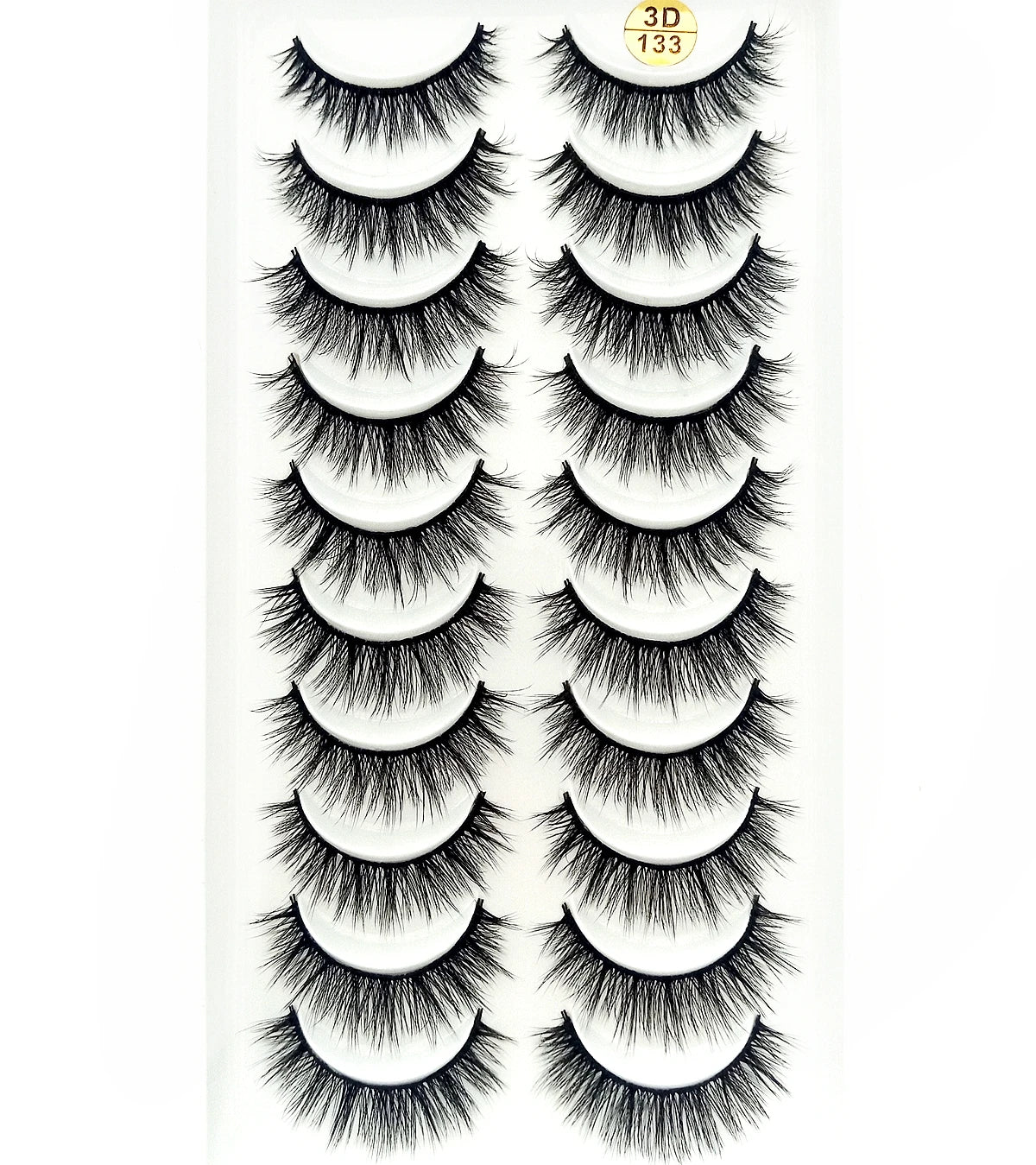 5/10 paires naturel 3D doux vison cheveux Faux cils à la main vaporeux moelleux longs cils naturel yeux maquillage outils Faux cils