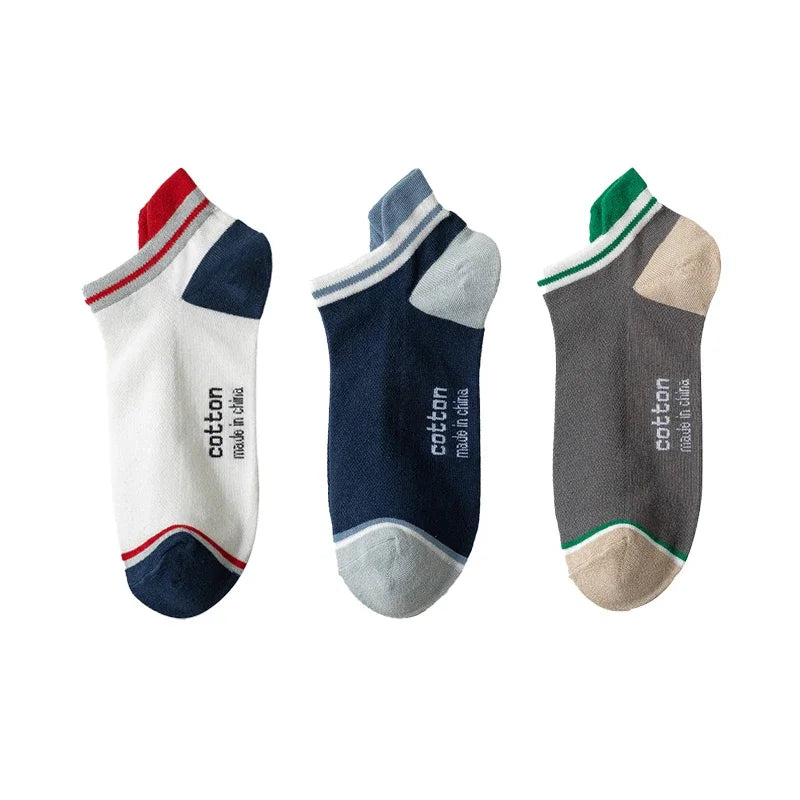 3 paires/lot hommes cheville coton chaussettes courtes mode respirant Couples confortable drôle couleur correspondant décontracté rue grande taille