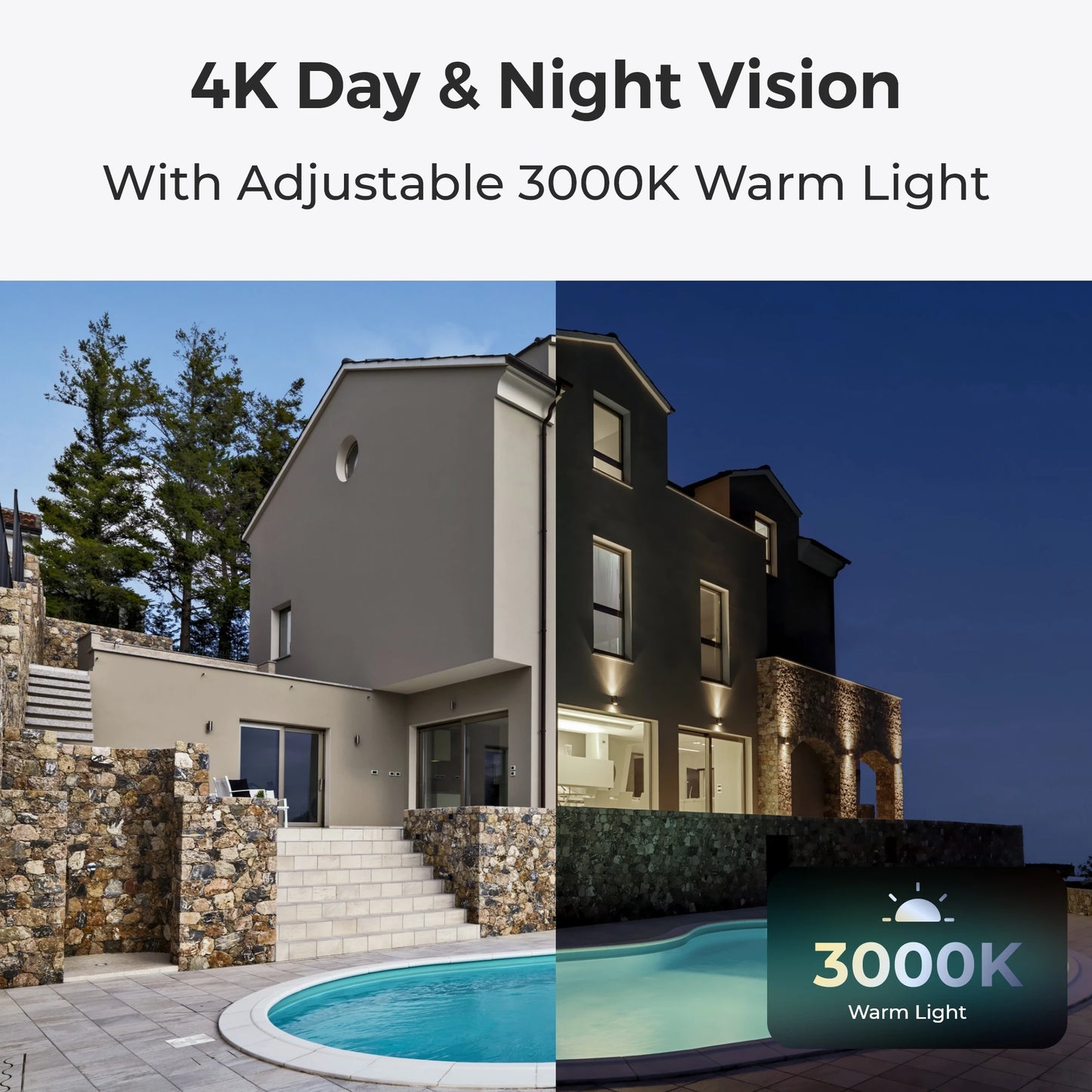 Reolink 8MP UHD IK10 Caméra de sécurité PoE anti-vandalisme Caméra IP extérieure 4K 125 °   Caméras de surveillance étanches grand angle IP67