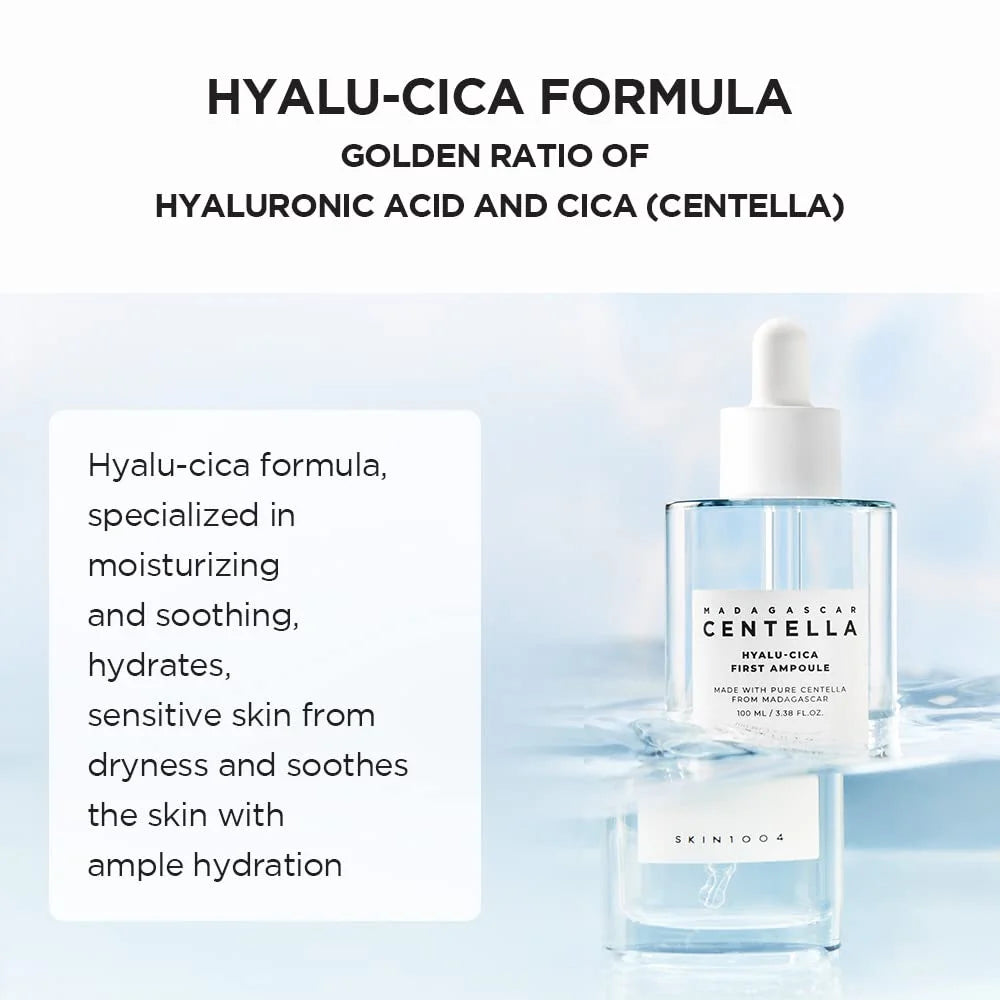 Centella Ampoule Essence Brightening Calming and Repairing Pores Smoothing Facial Moisturize Serum Daily Skin Care Products