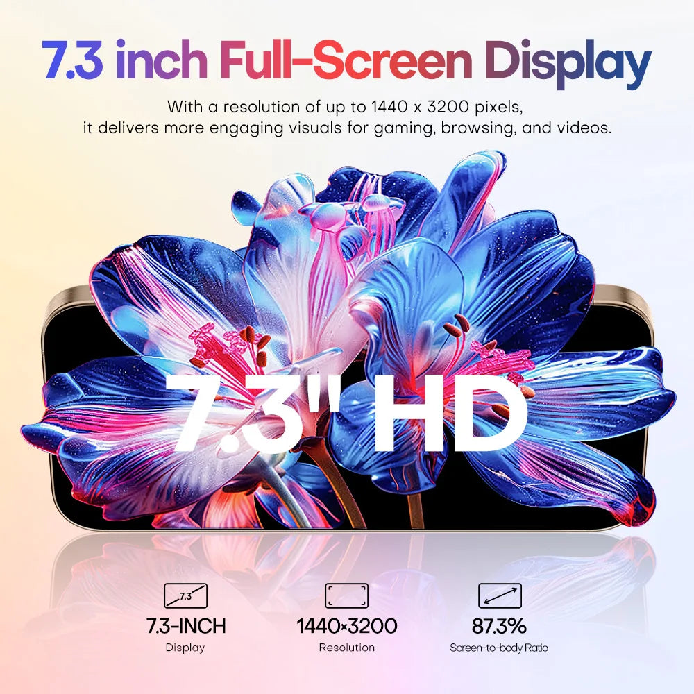 2025 nouveau smartphone i16promax phare 6.5 pouces 16 + 1 to 5g clé d'appareil photo empreinte digitale casque Bluetooth peut être acheté séparément
