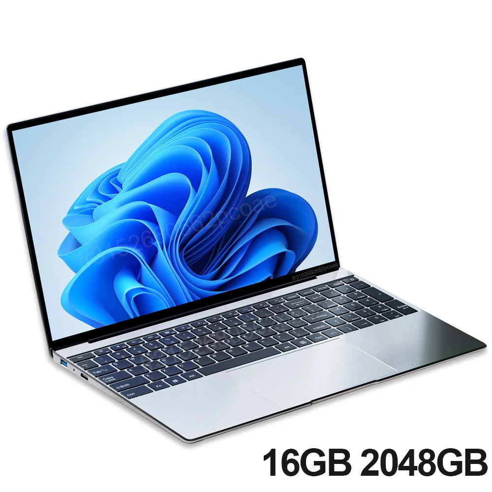 15.6 "ordinateur portable Ultra mince 16GB RAM 2 to SSD Intel N3700 ordinateur portable Gamer 1920*1080 affichage bureau étude ordinateur PC Windows 11 Pro