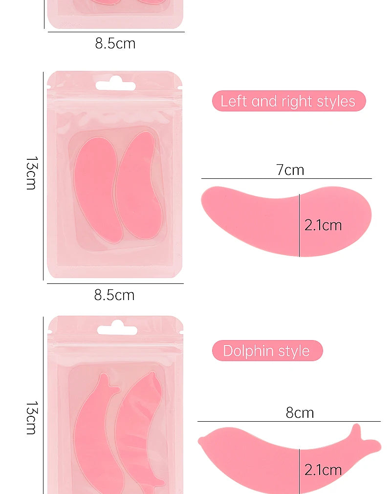 Coussinets pour les yeux en Silicone réutilisables, Patch de Gel sous les yeux, greffage de cils, outils de maquillage de beauté, fournitures d'extension de cils