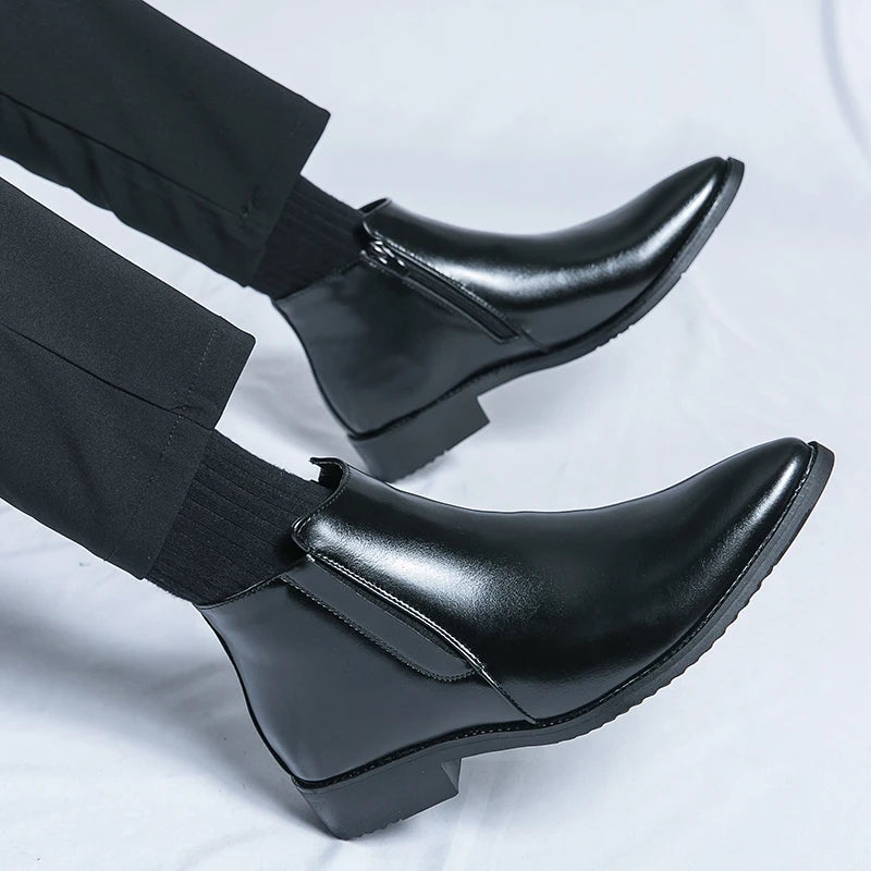 Bottines élégantes pour hommes, style britannique, version britannique et coréenne, chinois, européen, américain