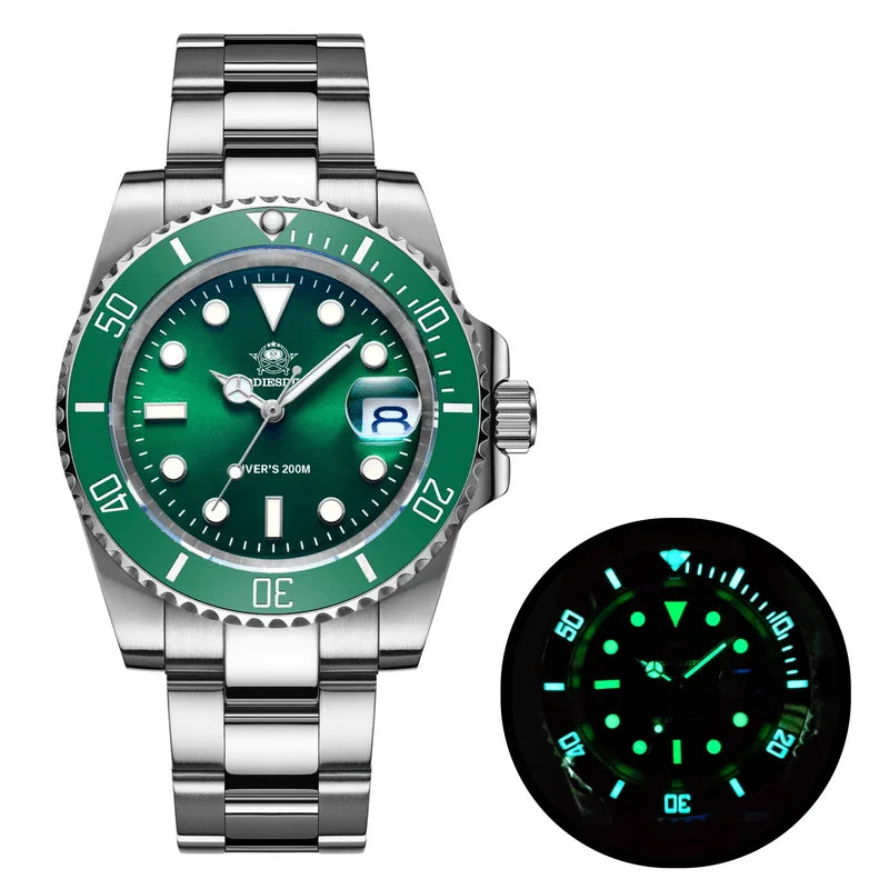 ADDIESDIVE-Montre de plongée à quartz pour homme, affaires européennes et américaines, loisirs, 200m C3, sport super Shoous, luxe Reloj zones bre
