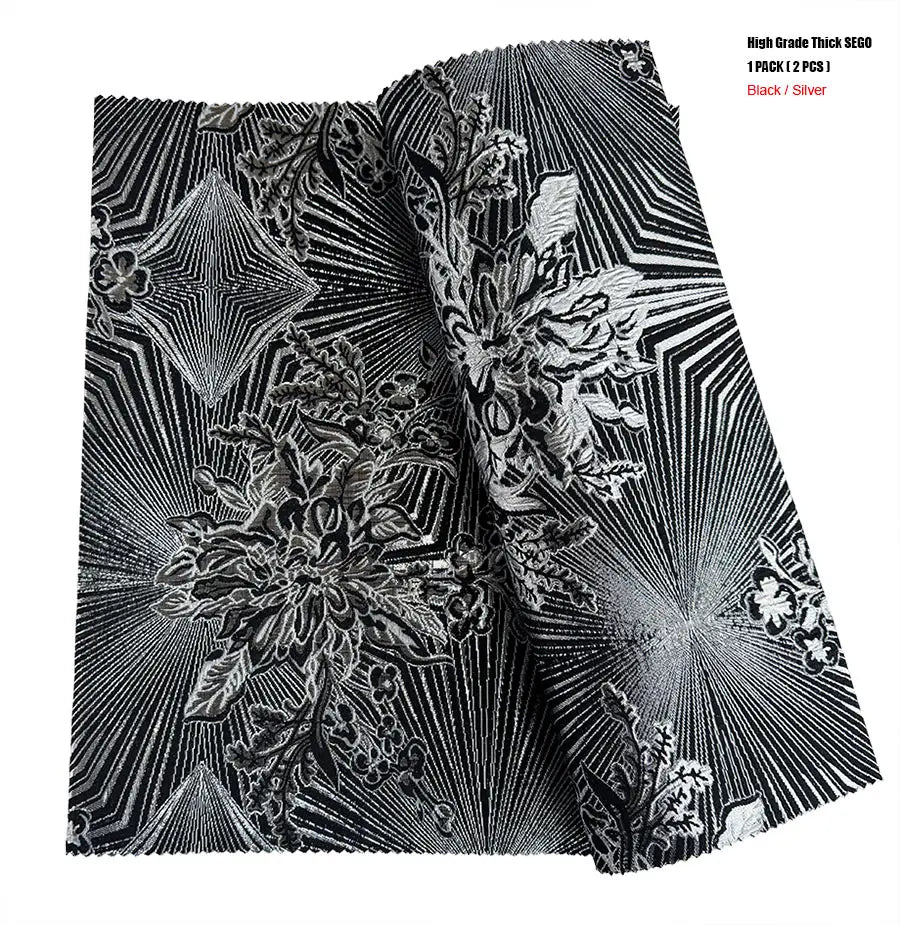 Cravate de sauna SEGO africaine, unique, optique de luxe, excellente cravate de tête, 3D Swiss Gele & Ipele, le plus récent NigWin Gear Wraps Turban, 2 pièces