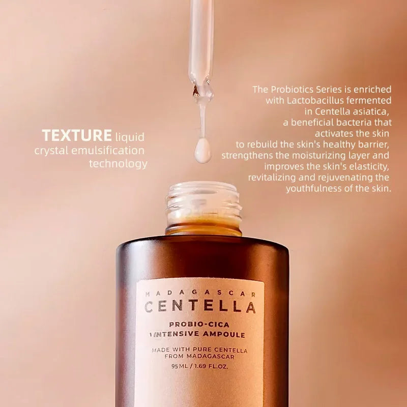 Centella Ampoule Essence Brightening Calming and Repairing Pores Smoothing Facial Moisturize Serum Daily Skin Care Products