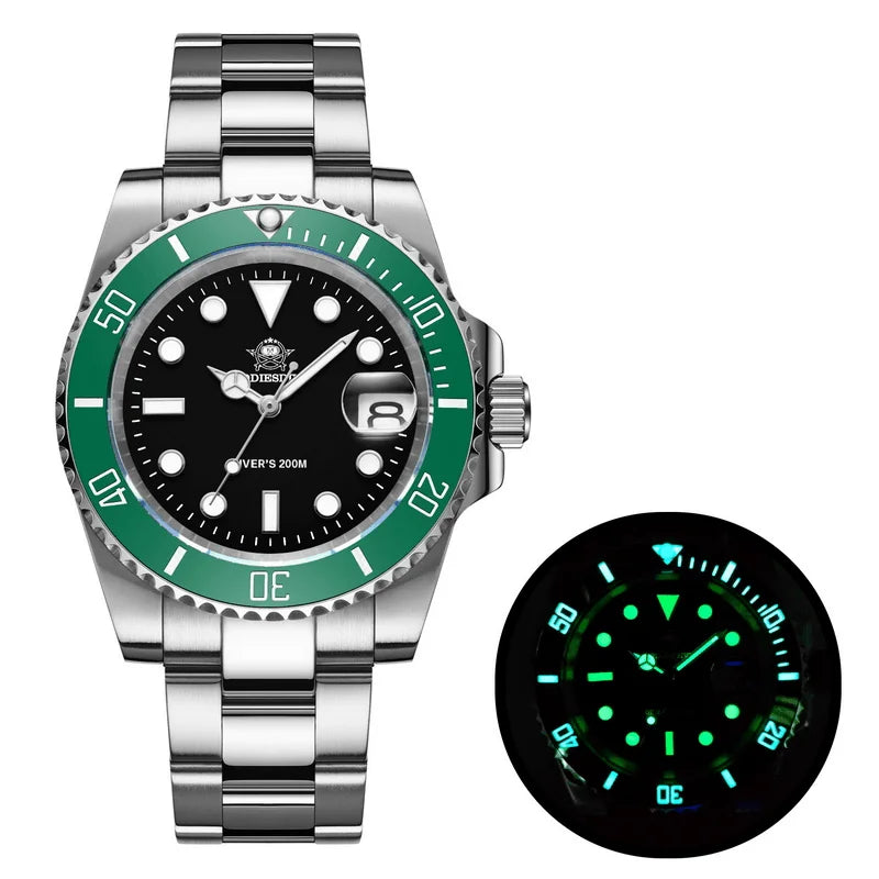 ADDIESDIVE-Montre de plongée à quartz pour homme, affaires européennes et américaines, loisirs, 200m C3, sport super Shoous, luxe Reloj zones bre