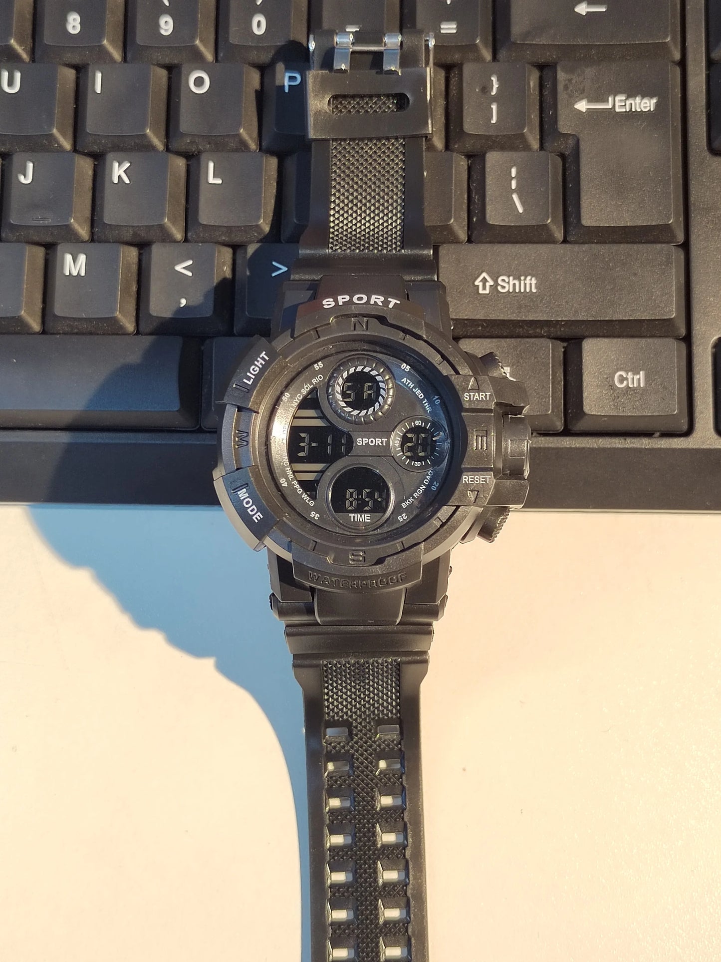 YIKAZE montre numérique noire pour hommes montres de sport étanche chronographe extérieur horloge à main G infanterie choc étudiant montre-bracelet