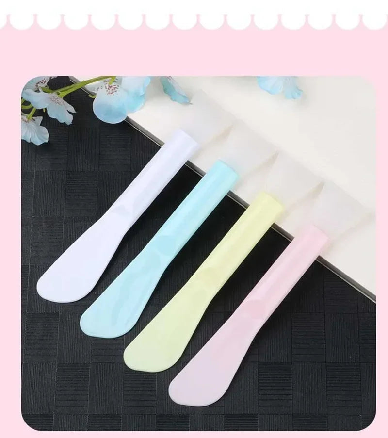 Brosse de maquillage à Double tête souple, brosse pour masque Facial en Silicone, Film de boue, maquillage de beauté, bricolage, brosse pour masque Facial, outils de maquillage