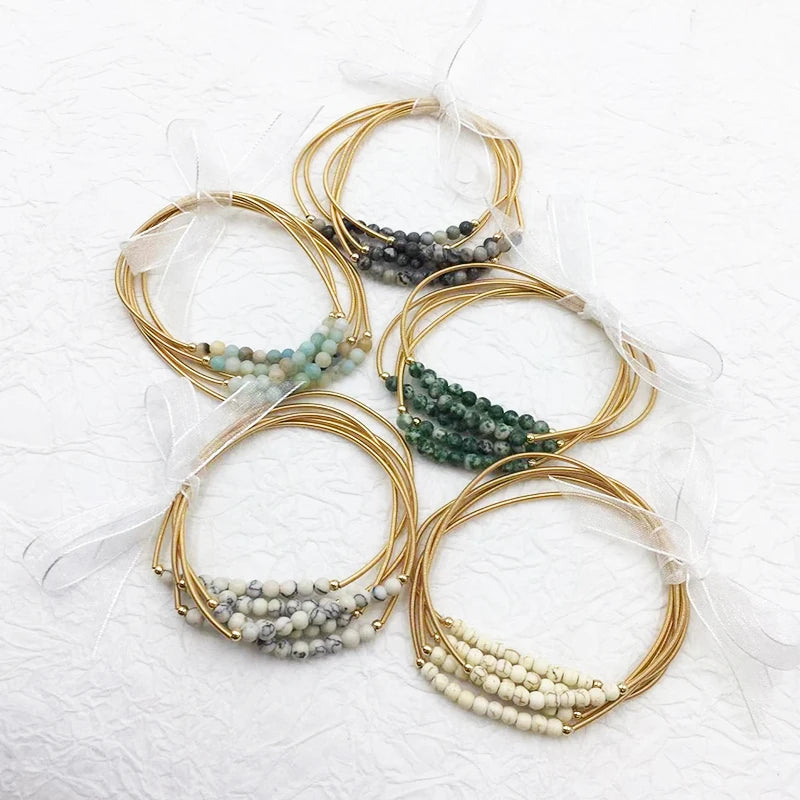 Bracelets colorés pour femmes, style doux et charmant, bijoux de créateurs élégants, bon pour les fêtes