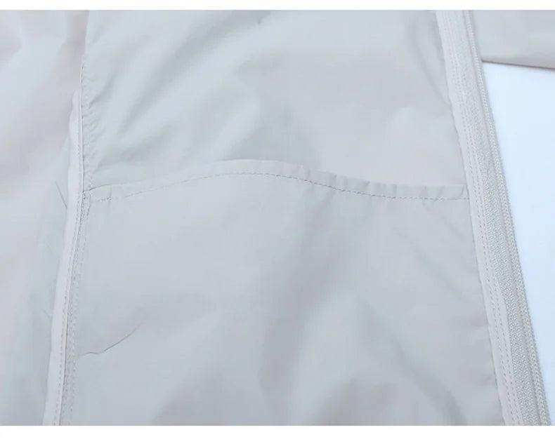 Vêtements de Protection solaire pour hommes, nouvelle veste coupe-vent décontractée, solide, fermeture éclair, respirant, résistant aux UV, manteaux de peau à séchage rapide, 2025