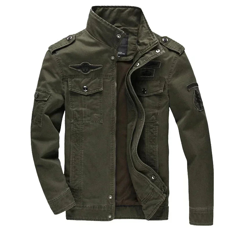 Veste de travail pour hommes, couleur unie, broderie rétro, manteau coupe-vent pour Camping en plein air, coupe cintrée, nouvelle collection printemps et automne 2024