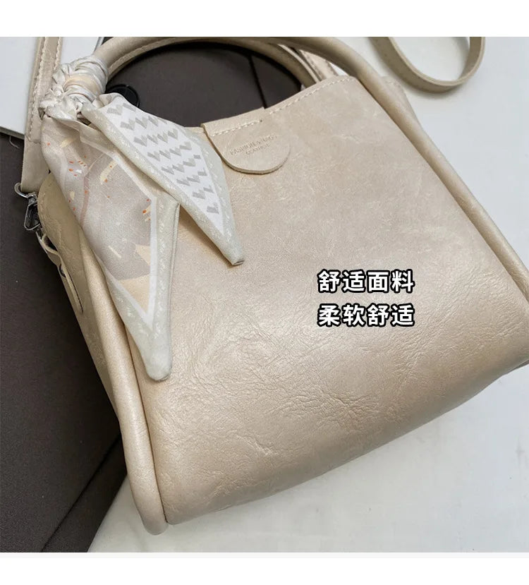 2025 printemps/été Style populaire, luxe léger pour femmes Texture haut de gamme-sac à bandoulière seau riche-mode tendance