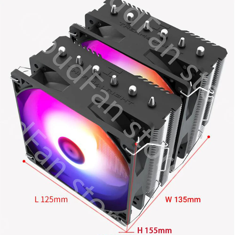Thermalright Peerless Assassin 120 SE Daul-Tower radiateur CPU à flux latéral LGA1700 1200 AM4 AM5 PA-120SE refroidissement PA120 SE