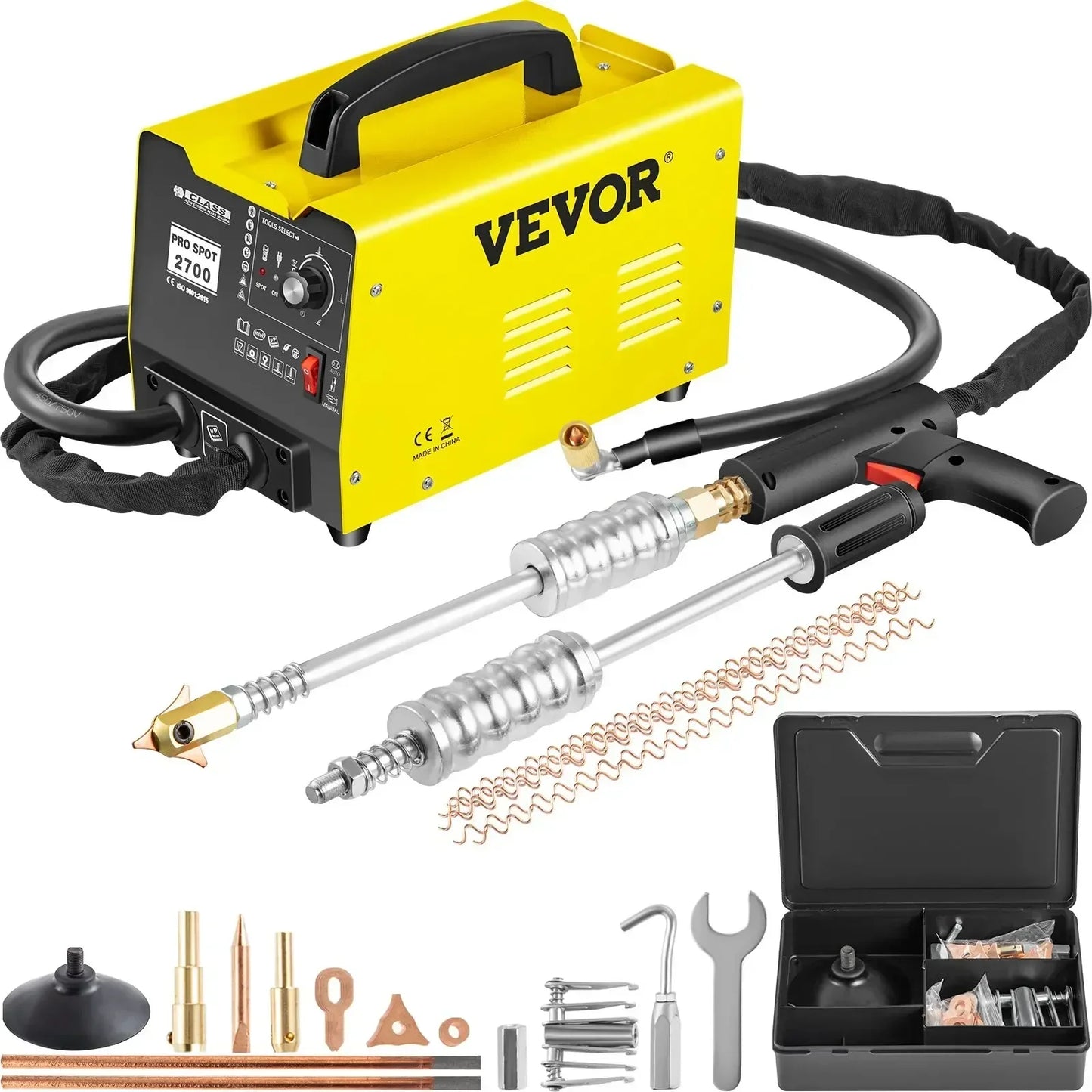 VEVOR-Machine de soudage par points, Soudeuse par points, Spotter, 3500A, Dean Spot 2700, Machine de débosselage, Extracteur de points de panneau de véhicule