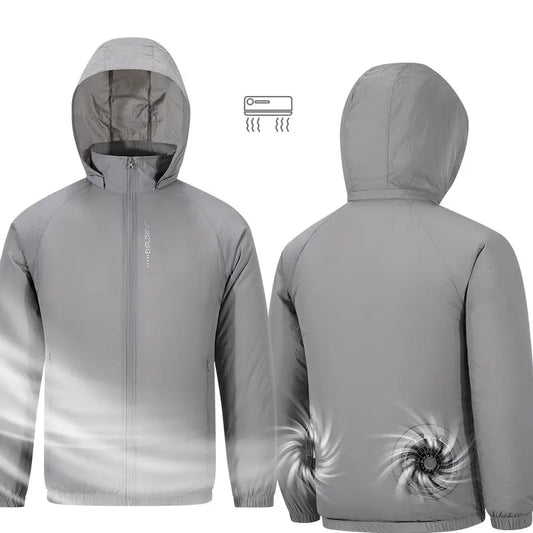 Veste de climatiseur Portable, manteau de refroidissement avec ventilateur USB, travail en plein air, Construction, pêche, chasse, veste de protection solaire légère