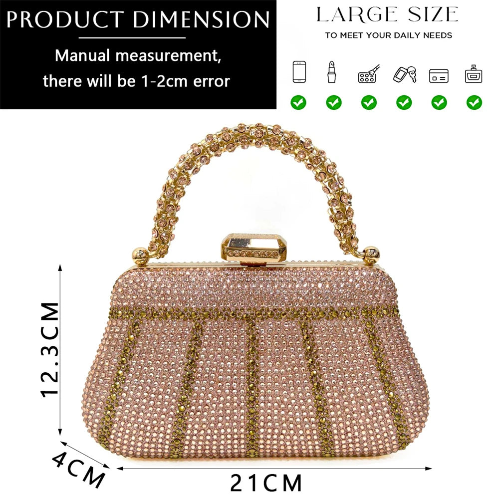 Venus Chan 2024 Design spécial haute qualité couleur Orange femmes africaines chaussures et sac ensemble avec cristal brillant pour la fête de mariage