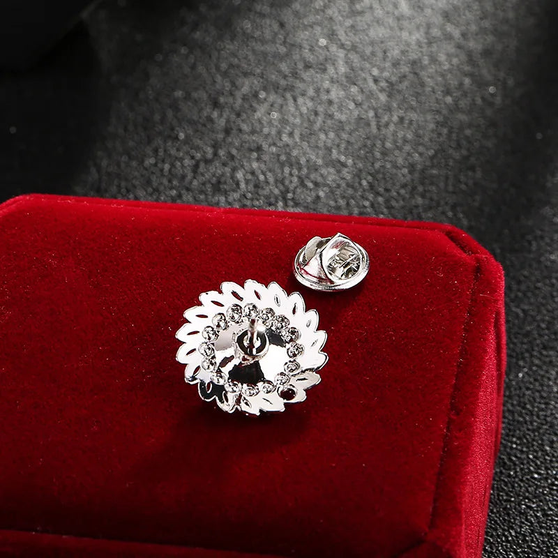 Broche en cristal biscuits haut de gamme pour hommes, broches trempées de chemise, épingle de col corsage pour dames, accessoires de bijoux de luxe, mode