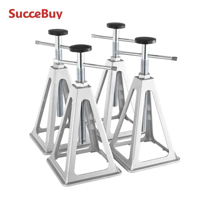 SucceBuy – prises stabilisatrices, paquet de 4 prises de nivellement en aluminium pour camping-car, remorque de voyage, camping-car, cric à vis unique, 6000 lb