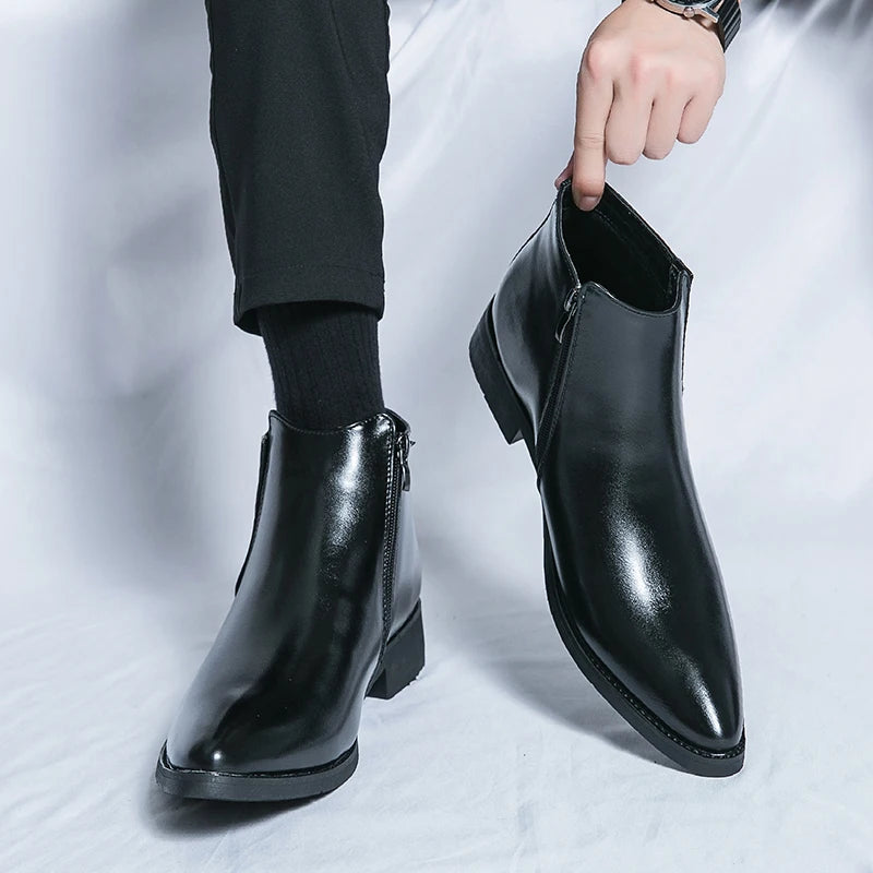 Bottines élégantes pour hommes, style britannique, version britannique et coréenne, chinois, européen, américain