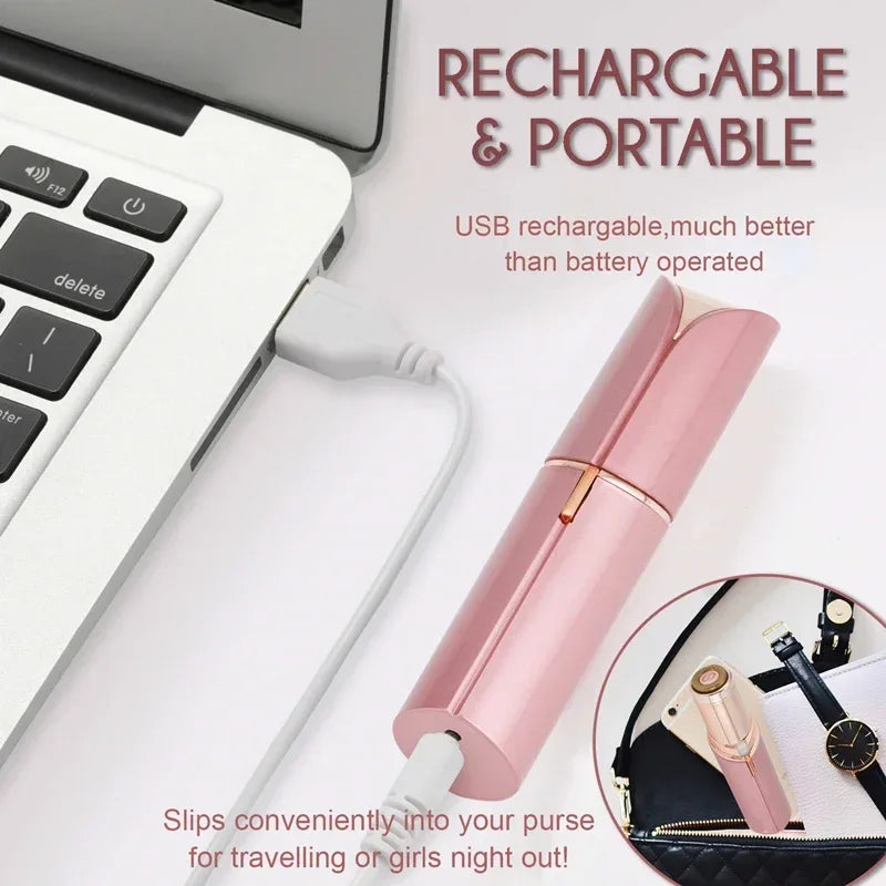 USB Charging Epilator Face Hair Removal Lipstick Shaver Electric Eyebrow Trimmer Women Hair Remover Mini Shaver Epilator