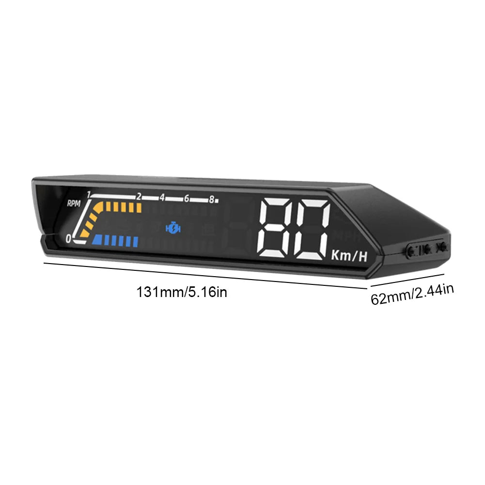 Affichage tête haute S100 Auto HUD OBD2, projection sur verre, budgétaire de pare-brise de vitesse de voiture, compteur de vitesse, alarme, accessoires électroniques