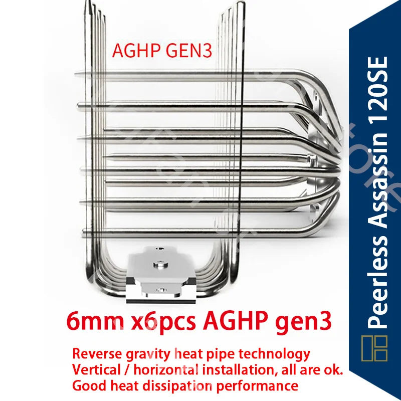 Thermalright Peerless Assassin 120 SE Daul-Tower radiateur CPU à flux latéral LGA1700 1200 AM4 AM5 PA-120SE refroidissement PA120 SE