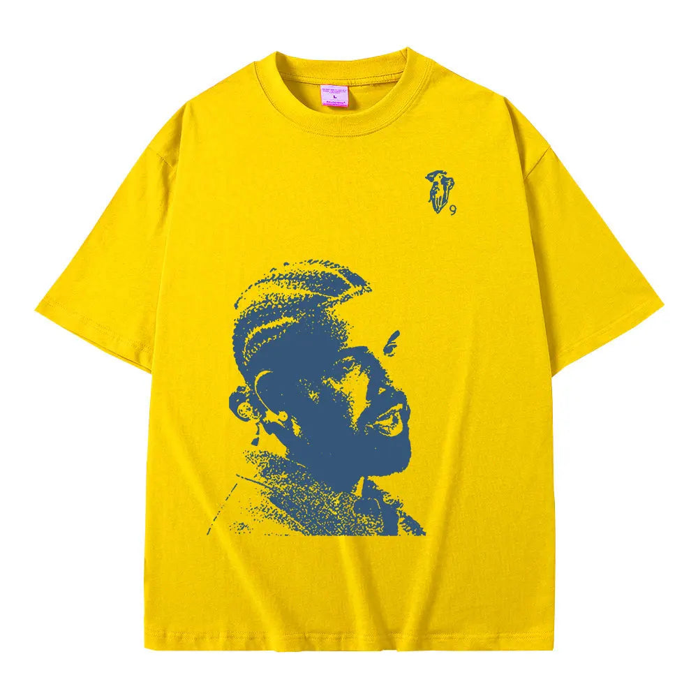 Vintage rappeur Drake Portrait graphique t-shirt hommes mode Hip Hop manches courtes 100% coton surdimensionné T-Shirts Streetwear unisexe