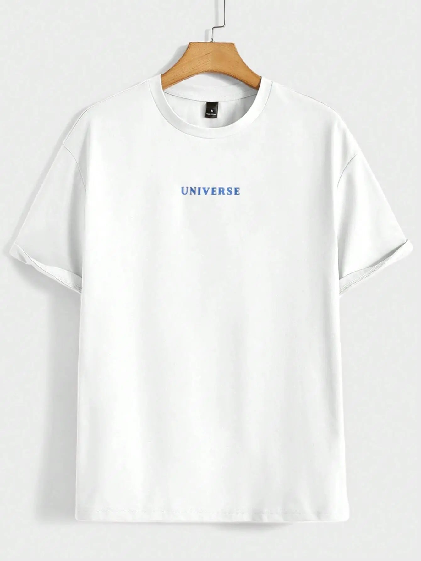 Croyez dans vous-même univers drôle graphique hommes t-shirts coton décontracté à manches courtes mode respirant ample surdimensionné T-Shirt